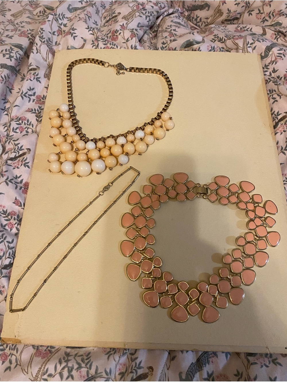 Lot of 3 Fashion Necklaces.